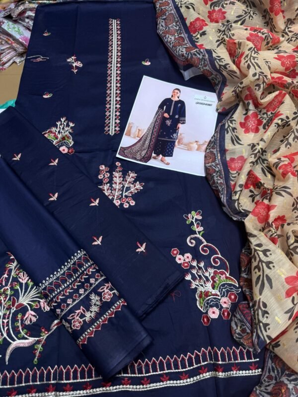 Zara Shahjahan Luxury Lawn 3PC | Embroidered Suit with Diamond Dupatta 2025 - Image 2