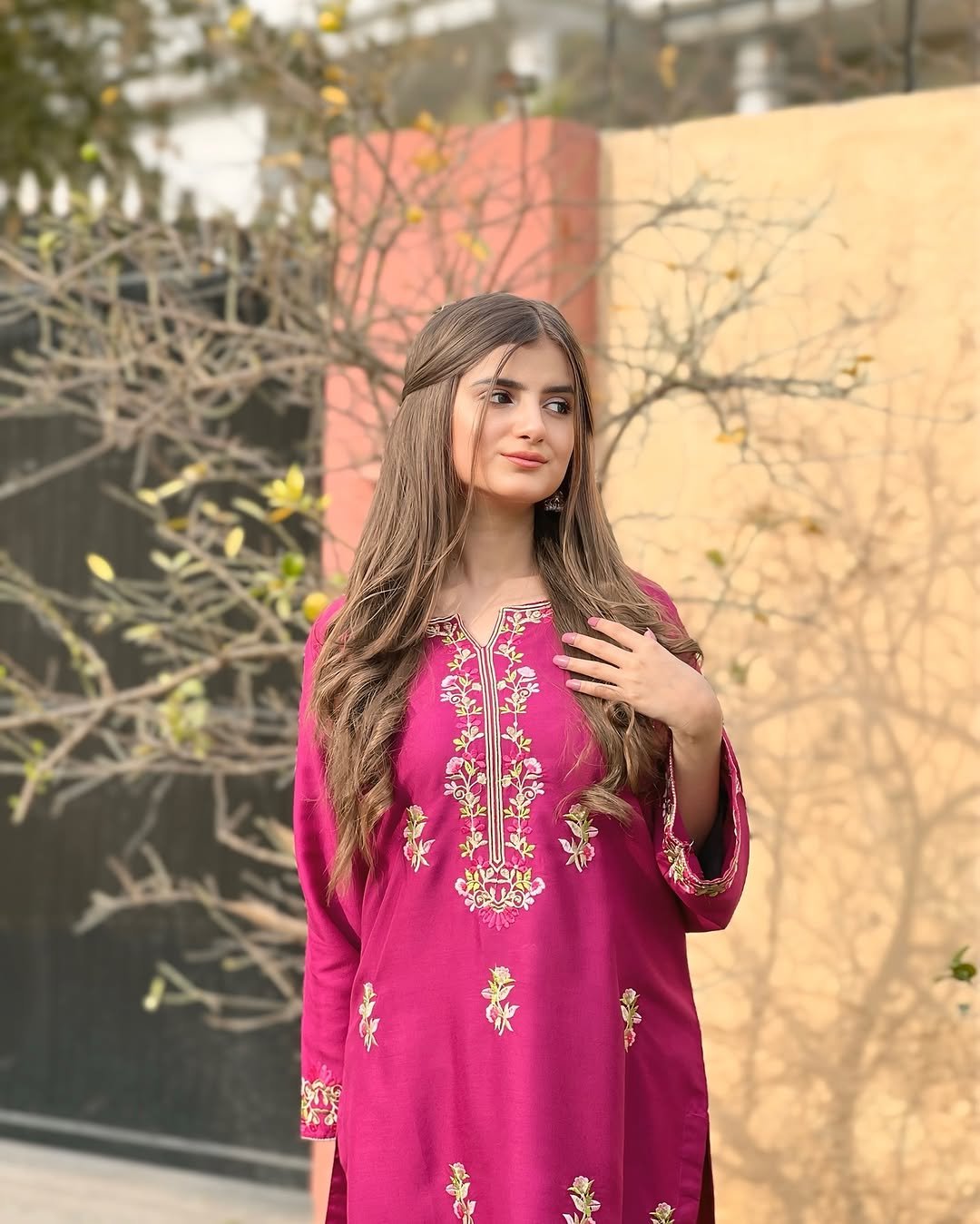 Aangan Embroidered Long Shirt | Premium Summer Linen | 2PC Collection 2025 - Image 6