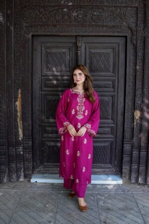 Aangan Embroidered Long Shirt | Premium Summer Linen | 2PC Collection 2025