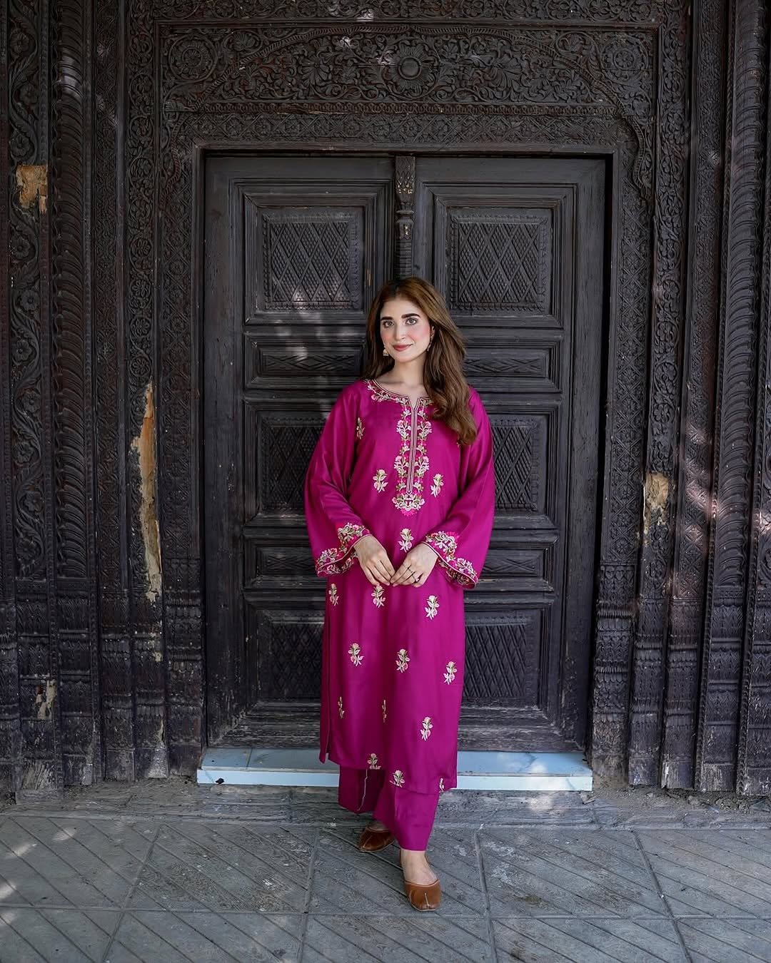 Aangan Embroidered Long Shirt | Premium Summer Linen | 2PC Collection 2025