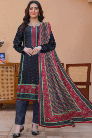 Bin Saeed Printed 3PC Lawn Collection 2025 | Voile Dupatta Set