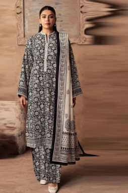 Alkaram 3PC Printed Lawn Eid Suit 2025 | Voil Lawn Dupatta