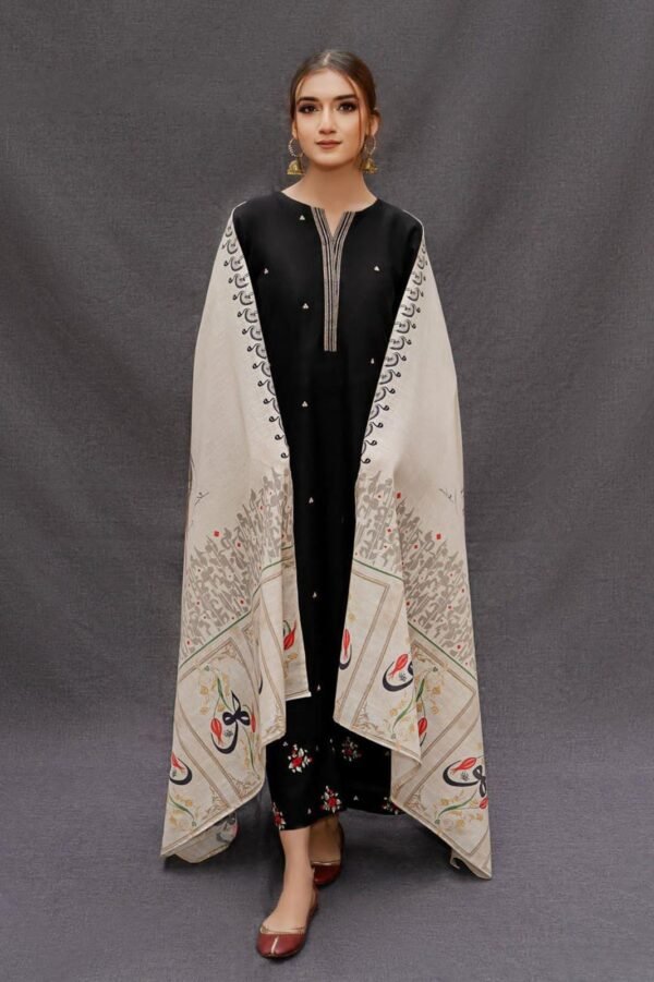 URGE Summer Lawn 3PC | Heavy Embroidered Airjet 90/80 with Diamond Dupatta 2025 - Image 2