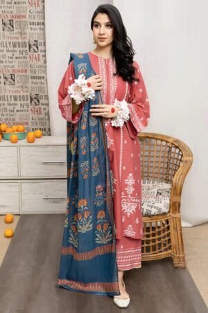 URGE Summer Lawn 3PC | Heavy Embroidered Airjet 90/80 with Diamond Dupatta 2025