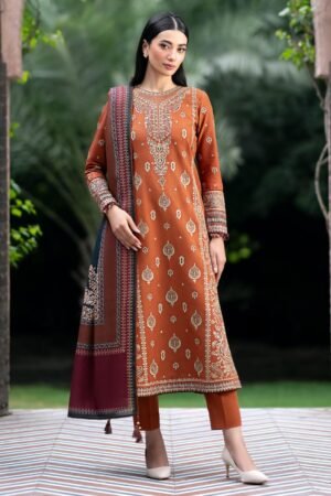 Jazmin Summer Lawn 3PC | Embroidered 90/70 Lawn with Chiffon Dupatta 2025