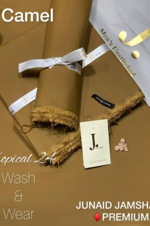 Junaid Jumshed Tropical Men’s Luxury Wash & Wear Suit 2025 | 4 Meter Premium Fabric