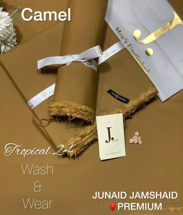 Junaid Jumshed Tropical Men’s Luxury Wash & Wear Suit 2025 | 4 Meter Premium Fabric