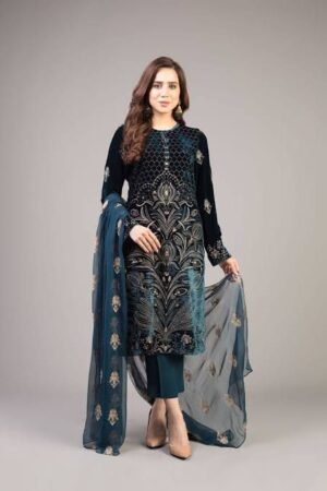 Bareeze 2K25 Lawn Suit | Emb Lawn with Chiffon Dupatta