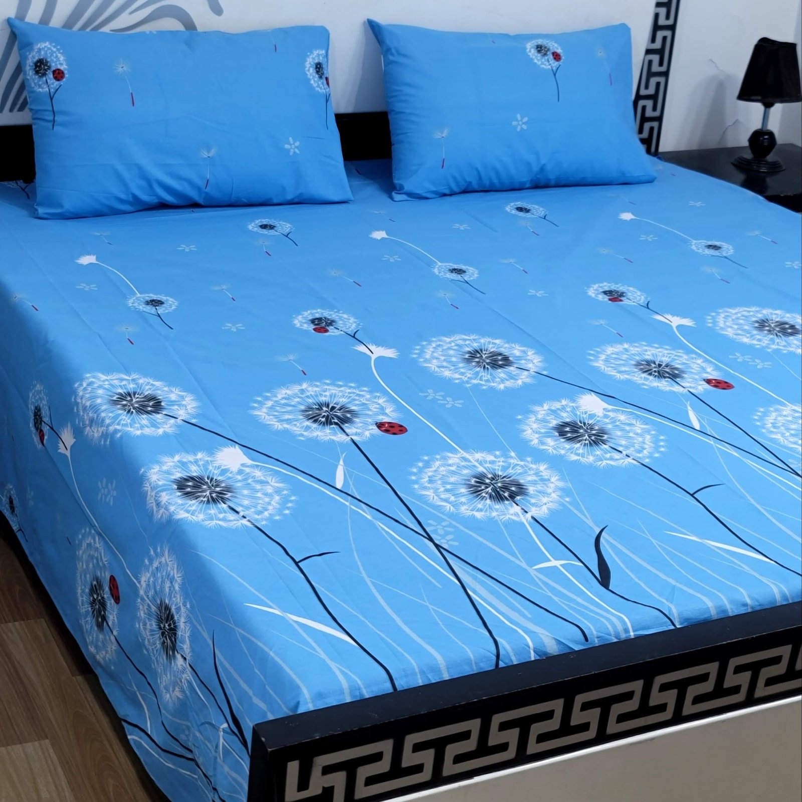 Export Quality Cotton Bedsheet Set | King Size 3PC | Pure Cotton