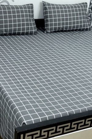 Export Quality Cotton Bedsheet Set | King Size 3PC | Pure Cotton