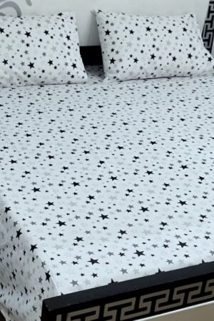 Export Quality Cotton Bedsheet Set | King Size 3PC | Pure Cotton