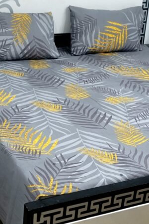 Export Quality Cotton Bedsheet Set | King Size 3PC | Pure Cotton