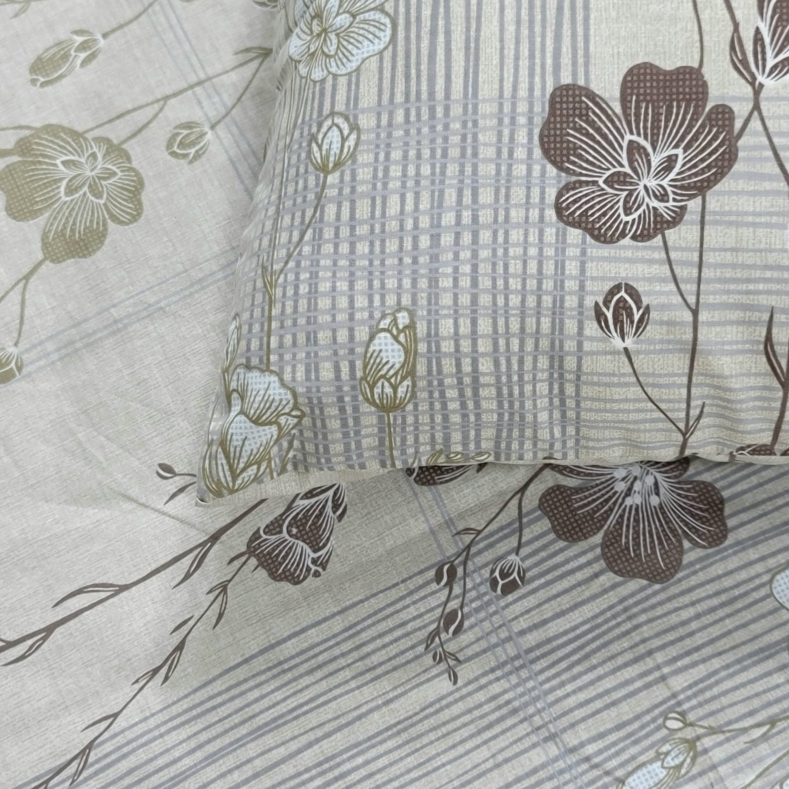 Export Quality Cotton Bedsheet Set | King Size 3PC | Pure Cotton - Image 2