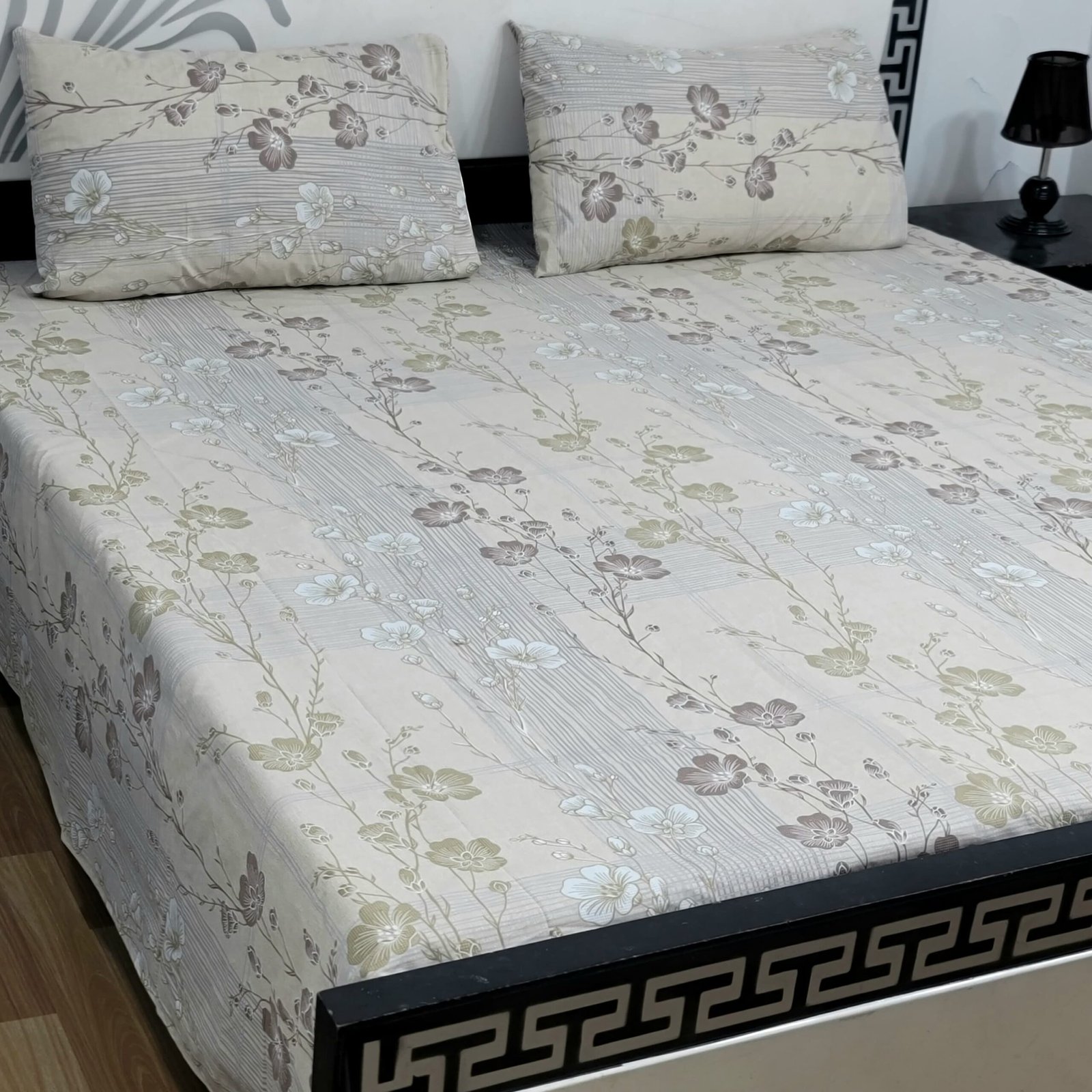 Export Quality Cotton Bedsheet Set | King Size 3PC | Pure Cotton