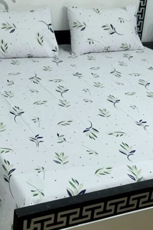 Export Quality Cotton Bedsheet Set | King Size 3PC | Pure Cotton