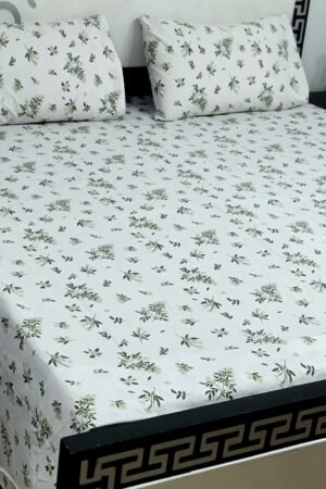 Export Quality Cotton Bedsheet Set | King Size 3PC | Pure Cotton