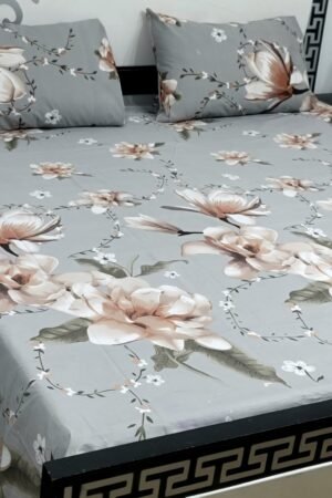 Export Quality Cotton Bedsheet Set | King Size 3PC | Pure Cotton