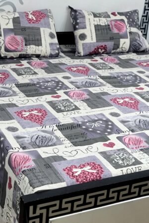 Export Quality Cotton Bedsheet Set | King Size 3PC | Pure Cotton