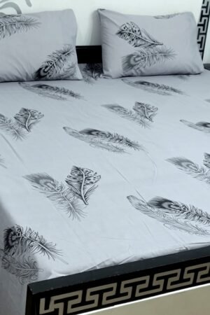 Export Quality Cotton Bedsheet Set | King Size 3PC | Pure Cotton