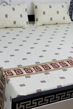 Export Quality Cotton Bedsheet Set | King Size 3PC | Pure Cotton