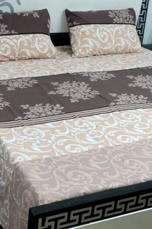 Export Quality Cotton Bedsheet Set | King Size 3PC | Pure Cotton