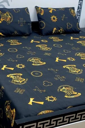 Export Quality Cotton Bedsheet Set | King Size 3PC | Pure Cotton