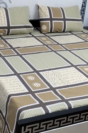 Export Quality Cotton Bedsheet Set | King Size 3PC | Pure Cotton