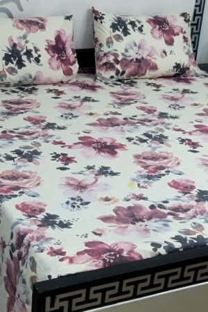 Export Quality Cotton Bedsheet Set | King Size 3PC | Pure Cotton