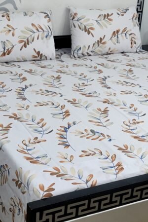 Export Quality Cotton Bedsheet Set | King Size 3PC | Pure Cotton