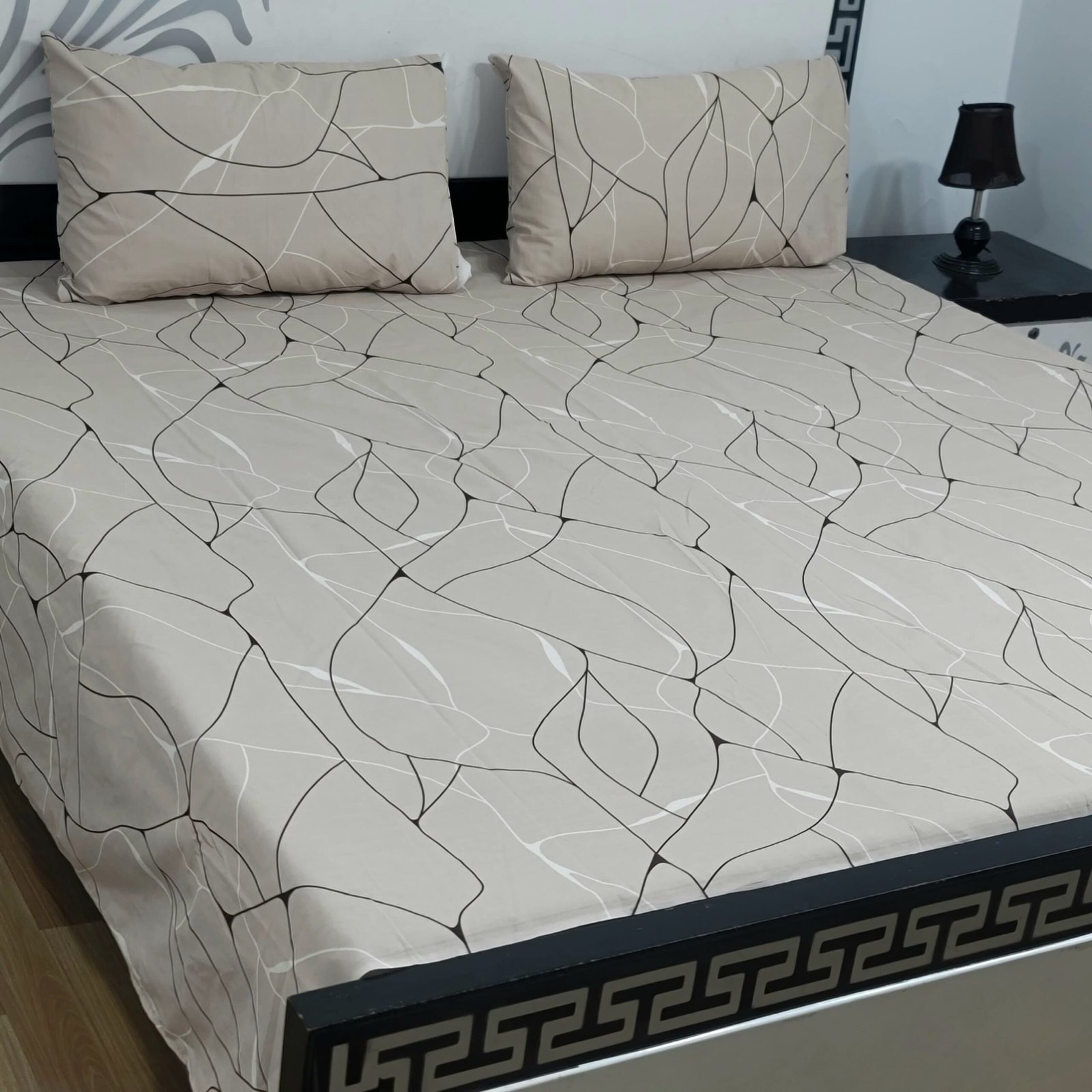 Export Quality Cotton Bedsheet Set | King Size 3PC | Pure Cotton