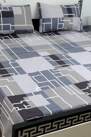 Export Quality Cotton Bedsheet Set | King Size 3PC | Pure Cotton