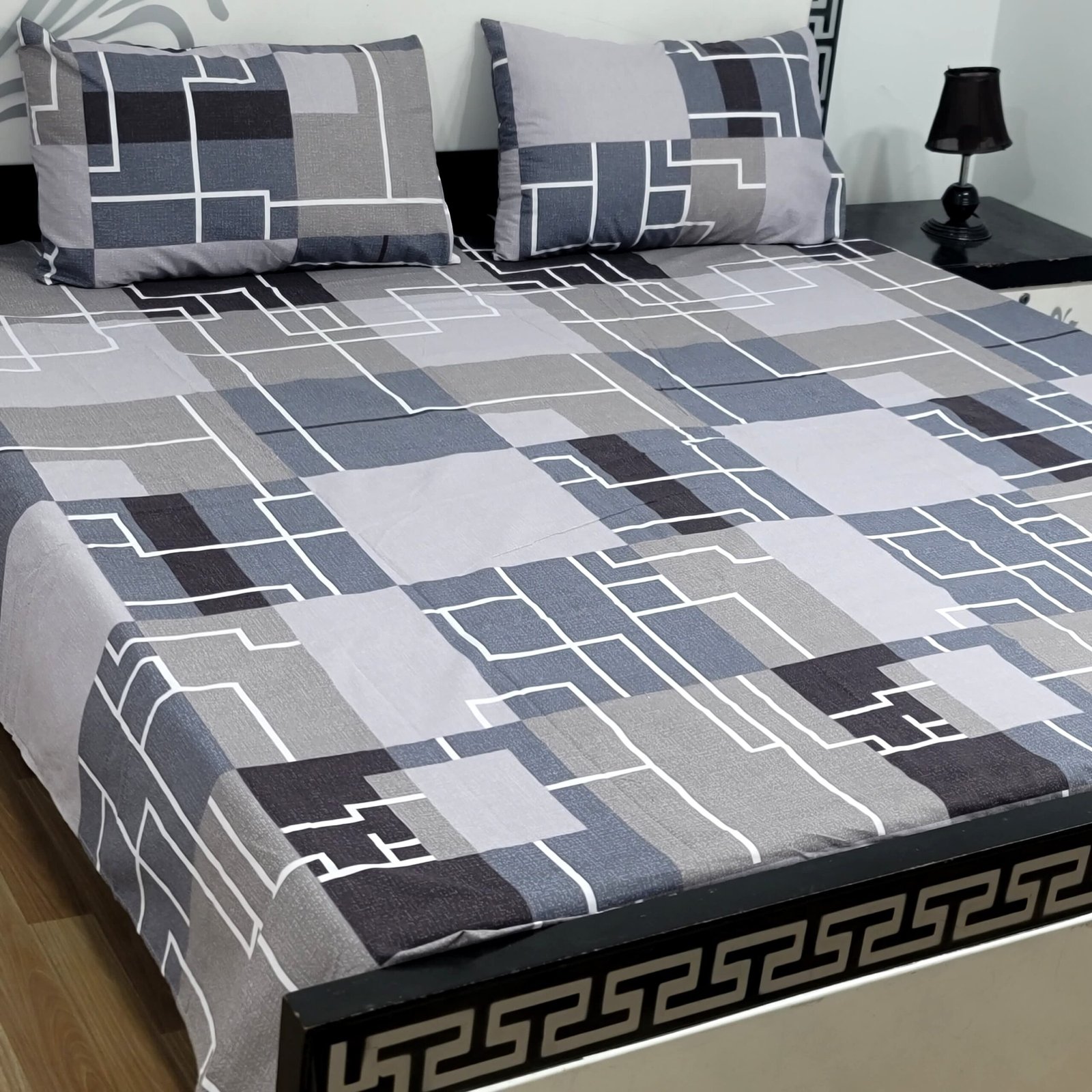 Export Quality Cotton Bedsheet Set | King Size 3PC | Pure Cotton