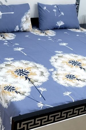 Export Quality Cotton Bedsheet Set | King Size 3PC | Pure Cotton