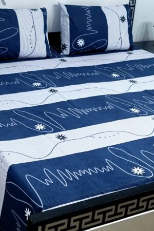 Export Quality Cotton Bedsheet Set | King Size 3PC | Pure Cotton