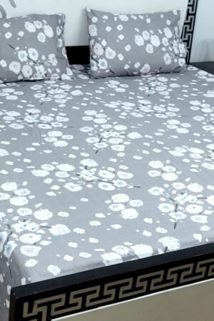 Export Quality Cotton Bedsheet Set | King Size 3PC | Pure Cotton