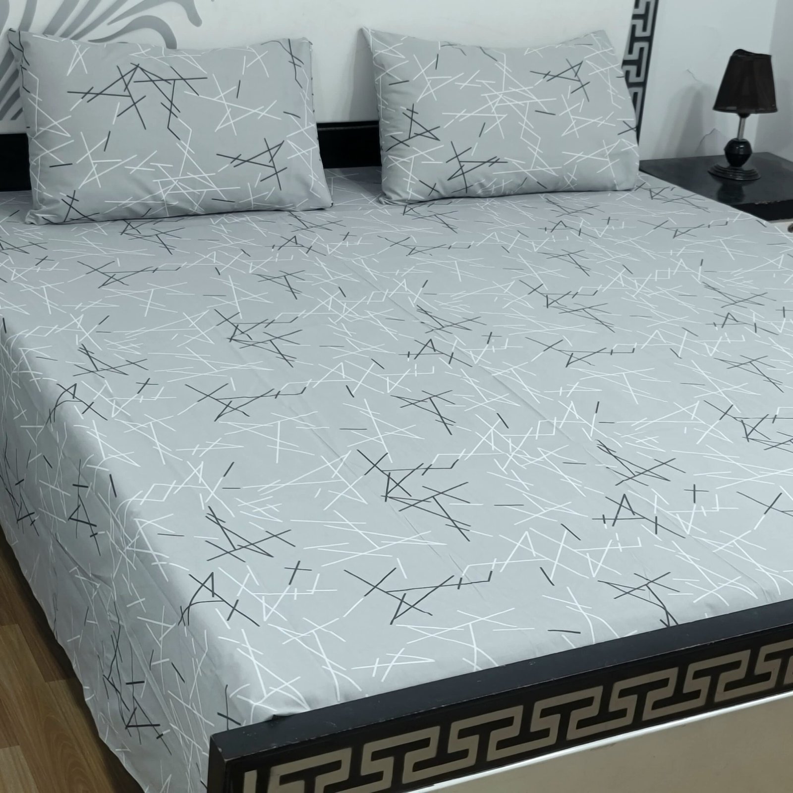 Export Quality Cotton Bedsheet Set | King Size 3PC | Pure Cotton