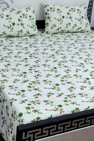 Export Quality Cotton Bedsheet Set | King Size 3PC | Pure Cotton