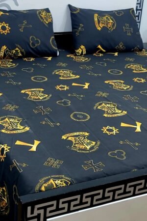 Export Quality Cotton Bedsheet Set | King Size 3PC | Pure Cotton