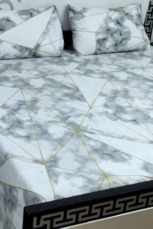 Export Quality Cotton Bedsheet Set | King Size 3PC | Pure Cotton