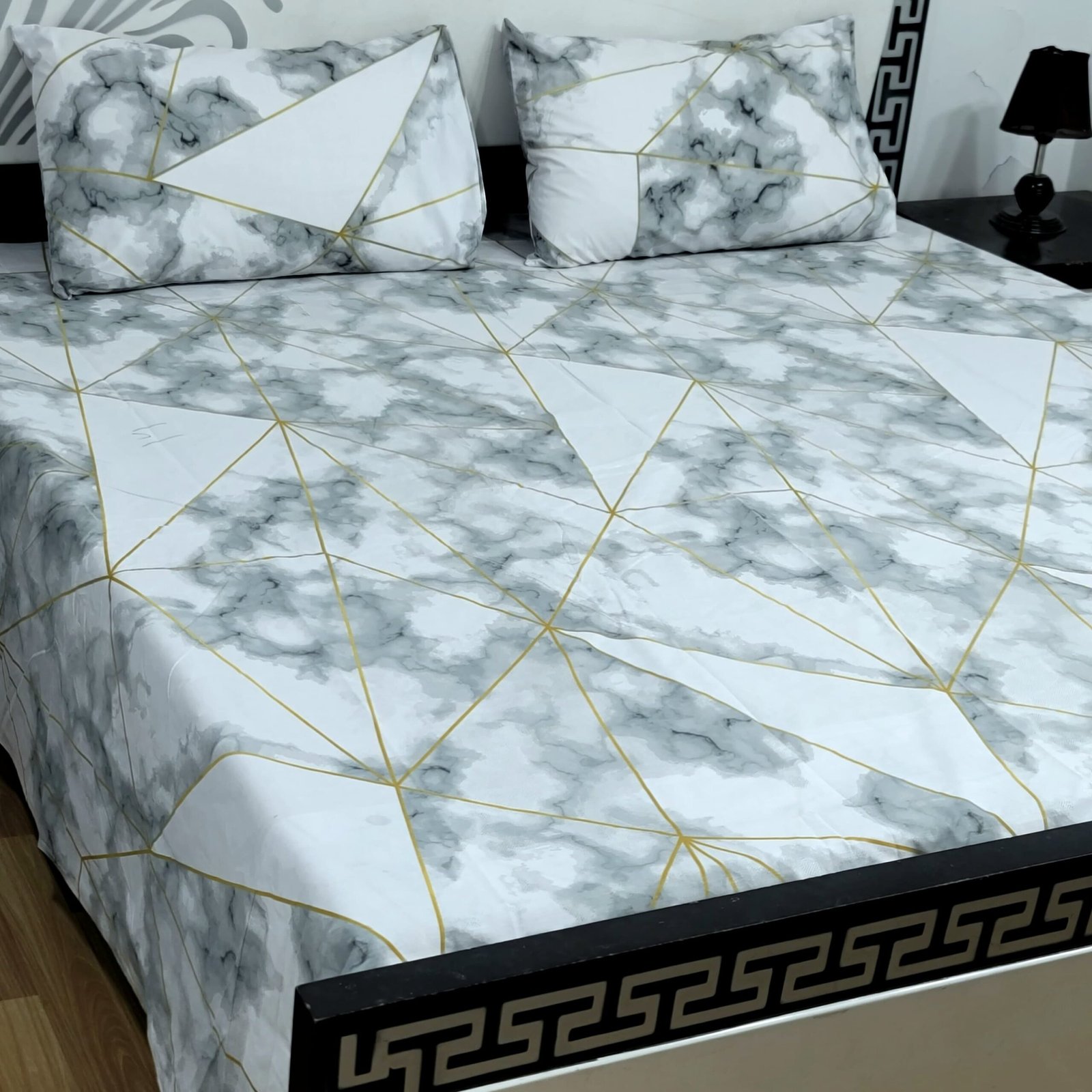 Export Quality Cotton Bedsheet Set | King Size 3PC | Pure Cotton