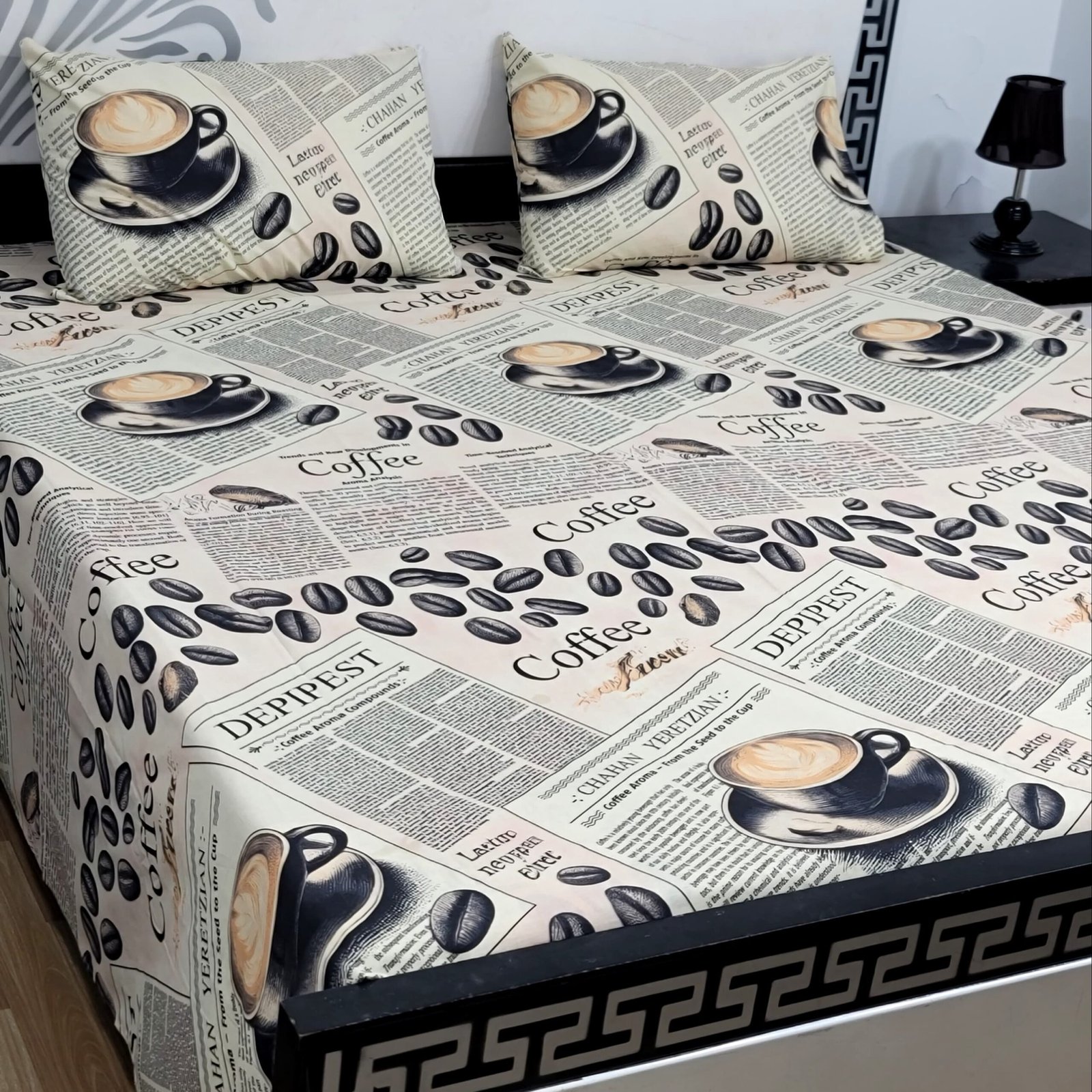 Export Quality Cotton Bedsheet Set | King Size 3PC | Pure Cotton