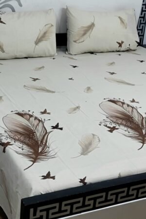 Export Quality Cotton Bedsheet Set | King Size 3PC | Pure Cotton