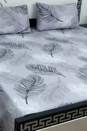 Export Quality Cotton Bedsheet Set | King Size 3PC | Pure Cotton