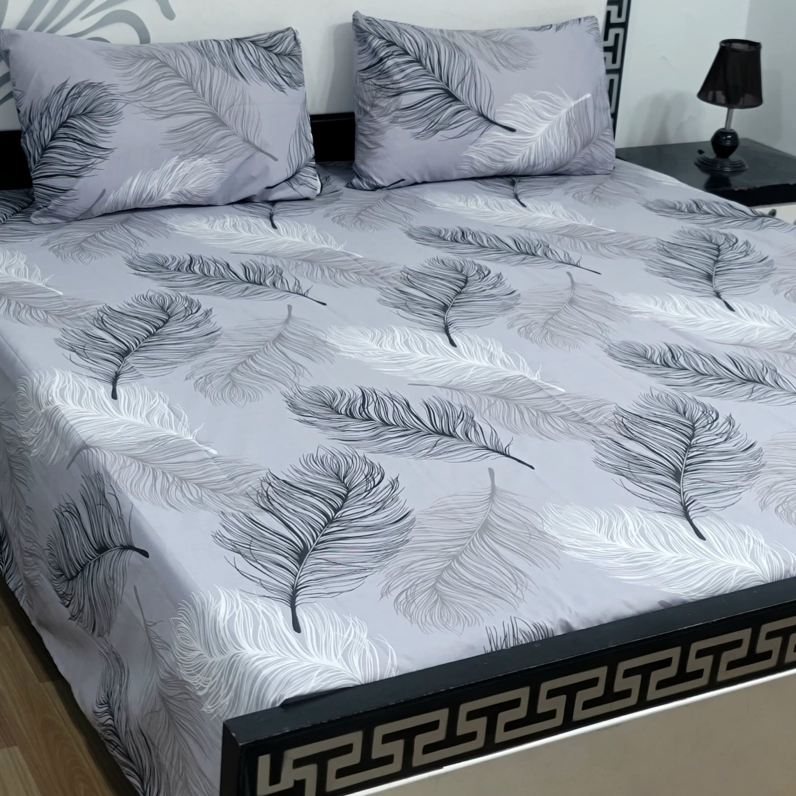 Export Quality Cotton Bedsheet Set | King Size 3PC | Pure Cotton