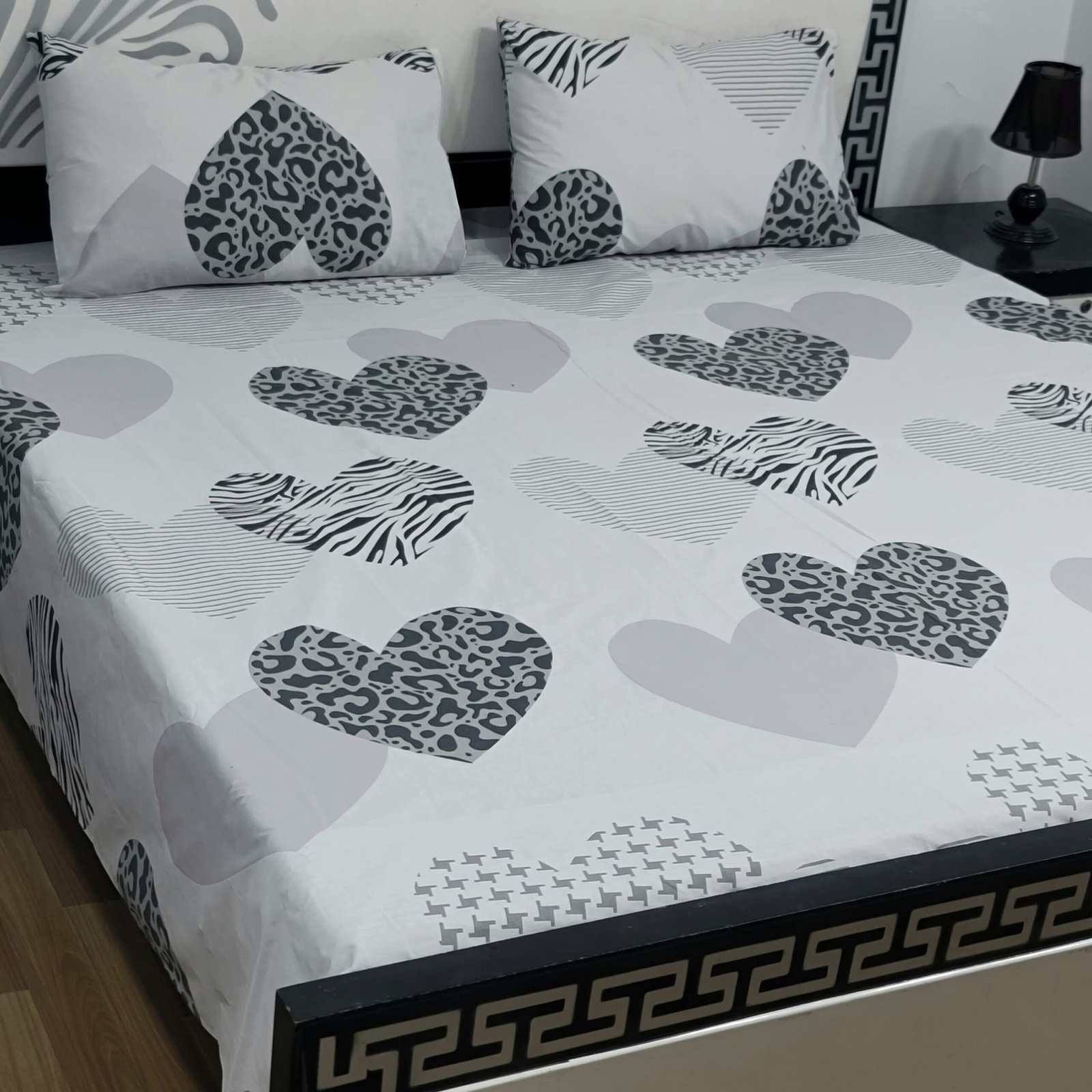Export Quality Cotton Bedsheet Set | King Size 3PC | Pure Cotton