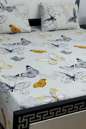 Export Quality Cotton Bedsheet Set | King Size 3PC | Pure Cotton