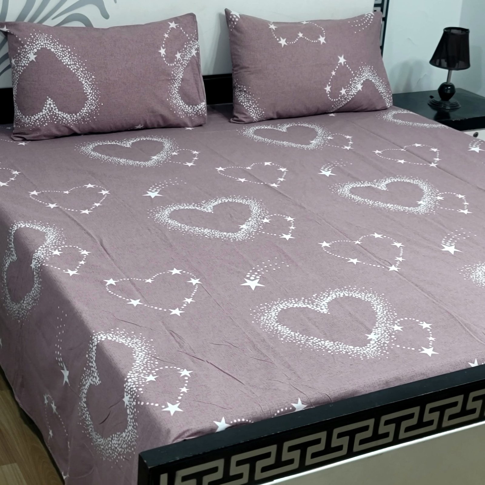 Export Quality Cotton Bedsheet Set | King Size 3PC | Pure Cotton