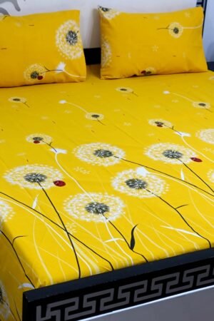 Export Quality Cotton Bedsheet Set | King Size 3PC | Pure Cotton