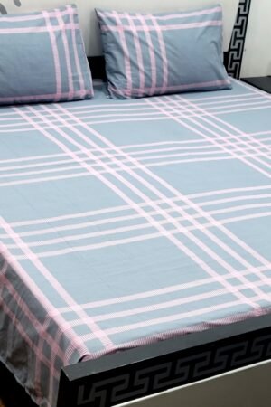 Export Quality Cotton Bedsheet Set | King Size 3PC | Pure Cotton