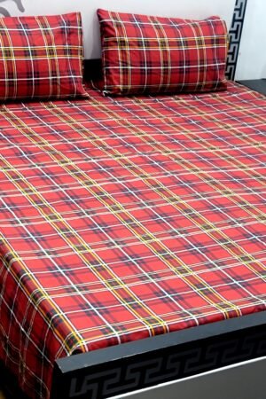 Export Quality Cotton Bedsheet Set | King Size 3PC | Pure Cotton